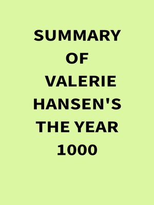 cover image of Summary of Valerie Hansen's the Year 1000